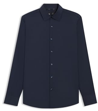 BOSS Herren P-HANK-C1-222 Slim-Fit Hemd aus funktionalem Stretch-Twill