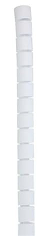 KJBDQQH Gaine De Câble Manchon de câble Flexible en Spirale for Organisateur de câbles, Tuyau de Rangement, Protecteur de Cordon pour Le Stockage et l'organisation des Fils(White,32 mm)