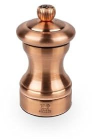PEUGEOT - Pfeffermühle Bistro Chef 10 cm - Klassische Mahlgradeinstellung - Aus Edelstahl - Französisches Know-how - Kupferfarben