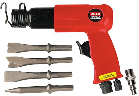 Valex Scalpello Pneumatico Attacco Esagonale, Rosso