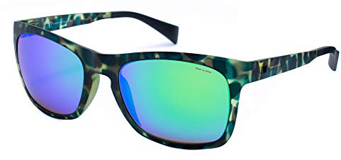Italia Independent Unisex-Erwachsene 0112-035-000 Sonnenbrille, Mehrfarbig (Negro/Verde), 54