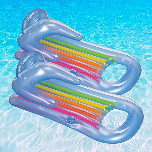 Intex King Kool Lounge pour Piscine Bleu Lot de 2