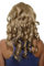 WIG ME UP - H9503-16 Clip-in Haarteil mit 7 Klammern, 3/4 Perücke Blond Helles Honigblond gesträhnt 50 cm lockig, wellig, Haarverlängerung, Wig