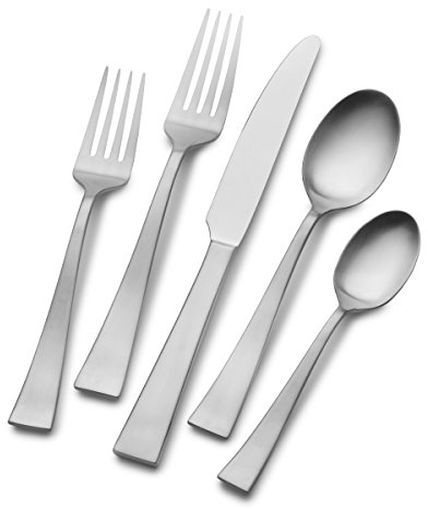 Mikasa 5149034 Britt 20-Piece Stainless Steel Flatware Set, Service for 4