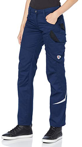 BP 1981-570-110 Schmale Arbeitshose für Damen - Schlanke Silhouette - Stretchmaterial - Elastischer Bund - 65% Polyester, 35% Baumwolle - Normale Passform - Größe: 34n - Farbe: nachtblau