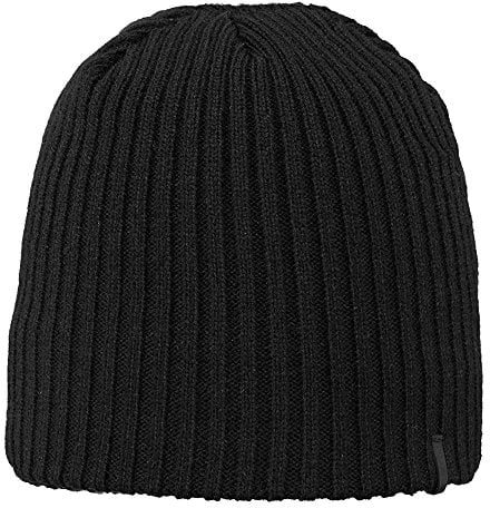 Barts Herren Wilbert Beanie Baskenmütze, Schwarz (BLACK 0001), One size (Herstellergröße: UNI)