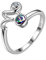 Aurora Tears Steinbock Ring Zodiac verstellbare Ringe 925 Sterling Splitter Mystic Rainbow Topaz Konstellation offener Ring Horoskop Schmuck Geschenk für Frauen und Mädchen DR0087M