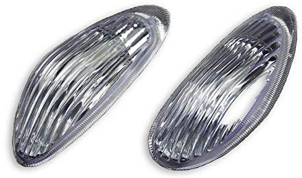 avdb-moto Paar Vorne Blinker Vordere kompatibel mit SUZUKI GSXF 600 / GSX-F 750 WVA 1998-2007 (Klar)