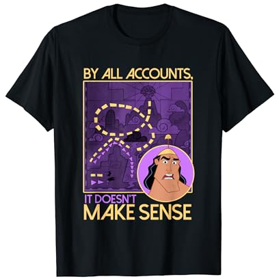 Disney Emperor's New Groove Kronk Doesn't Make Sense Maglietta