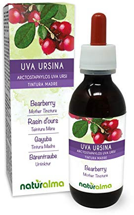 Uva ursina (Arctostaphylos uva ursi) foglie Tintura Madre analcoolica Naturalma - Estratto liquido gocce 120 ml - Integratore alimentare - Vegano
