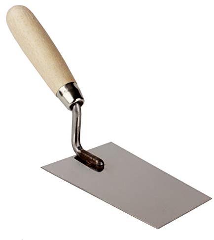 VONLIS Maurerkelle Trapezkelle Putzkelle Glättekelle Kelle Stukkateurkelle Edelstahl 130 mm