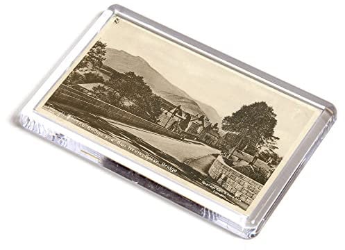 FRIDGE MAGNET - Vintage Scotland - The Bridge and Ben Nevis, Spean Bridge