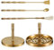 DOITOOL Messing Weihrauchhalter für Sticks 5 Stück Form Weihrauchformwerkzeug DIY- Weihrauchherstellung Lotusform- Weihrauchform Messinglöffel Und Schaufel Weihrauchpresse Und