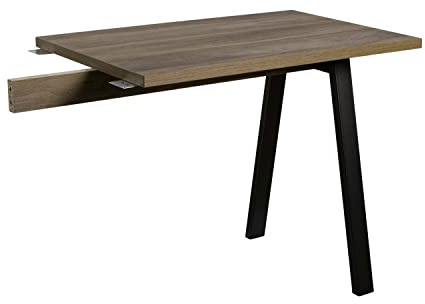 Composad | Prolunga per Scrivania della Linea DAVINCI BRERA, Allungo per Scrivania, (LxAxP) 90x74,70x60 cm, Colore Noce Brera, Made in Italy
