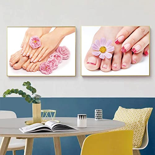 MYTAYT Nagelstudio Fußbad Kosmetik Shop Maniküre Poster Bilder Leinwand Wandkunst Wohnkultur Gemälde Für Wohnzimmer Dekoration/Kein Rahmen