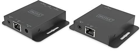 DIGITUS DS-55519 Extensor HDMI - UHD 4K 30 Hz - 40 m mediante cable LAN - Set: Transmisor y Receptor - Loop-Out, IR Infrarrojos - HDMI 1.4 & HDCP 1.4