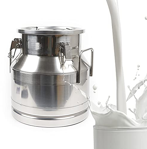 Bidone per latte in acciaio inossidabile da 20 litri, secchio per vino Secchio per vino Brocca per olio Contenitore per tè Contenitore per liquidi Conservazione del riso Contenitore per liquidi Secc