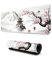 Gaming-Mauspad, schwarz und weiß Cherry Blossom Extended Large Mouse Mat Desk Pad, 3 mm dick Lange rutschfeste Gummi genäht Kanten Mauspad (80 X 30CM) (Bergblick)
