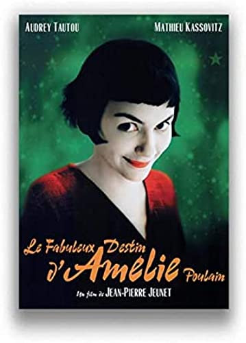 BOBSLA Poster Amelie Poster, Französisches Vintage-Filmplakat, Wandkunst, Leinwand, Malerei, Poster Und Drucke, Heimdekoration 50X70Cm Kein Rahmen