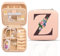 Boîte à bijoux de voyage avec miroir, organisateur de porte-bijoux de voyage, organisateur de bagues, de colliers et de boucles d'oreilles, cadeaux pour les femmes et les filles,Z