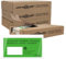 versando 4x250 ökologische Lieferscheintaschen DIN lang selbstklebend 100% Pergamin Papier folienfrei grün/schwarz bedruckt: Lieferschein/Rechnung in Spenderbox