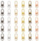 XCSJ 30pcs Karabinerhaken Metal Hummer Krallenverschlüsse Trigger Snap Hooks Schwenker Hummer Haken Drehbare Karabinerhaken für Taschen, Schlüsselanhänger, Schmuck, Diy Handwerk-6 Farben (6 Farben)