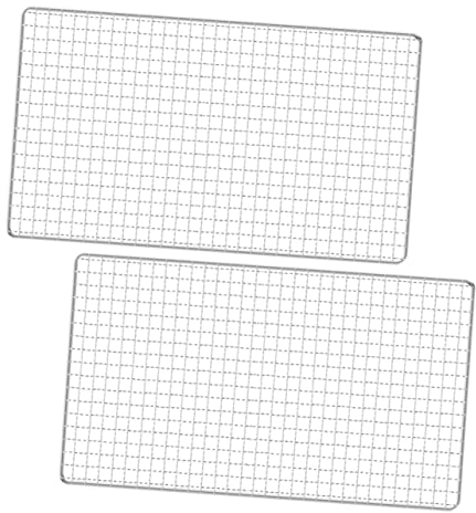 YARNOW 6 Stk Grillgitter Aus Edelstahl Backen Blatt Rack Draht Kühlung Rack Cookie Rack Edelstahl Ofen Rack Kühlung Grid Edelstahl Kühlung Rack Kuchen Rack Kabel Netz Rostfreier Stahl