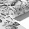 Winhappyhome 45x300cm X-Large Wallpaper Self (Adhesive Stickers Wardrobe Wall Decoration Renovation Sticker? (Plain Flower Black and White Plant)