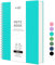 RETTACY A4 Spiral Blanko Notizbuch, Drahtgebundenes Skizzenbuch 300 Seiten/150 Blätter zum Zeichnen, 120gsm, Kunststoff PVC Hardcover, zum Schreiben Frauen Männer Schule, 21.5 x 27.9cm-Türkis