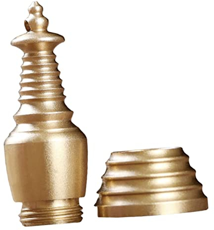 SHINEOFI Stupa Religiöser Turm-Charm-Anhänger Miniatur-Feng-Shui-Dekoration schmuck die chinesen fo schlüsselanhänger Halsketten Anhänger Messing Anhänger für Halskette Metall schmücken