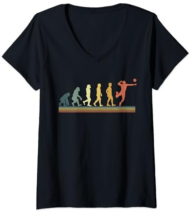 Damen Evolution volleyball T-Shirt mit V-Ausschnitt