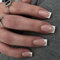 French Tip False Nails - 24Pcs False Nails with Glue - Square Medium Length Stick on Nails - Glossy Full Cover Glue on Nails - DIY Salon Home Long Lasting Gifts for Women