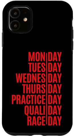 Hülle für iPhone 11 Rennwochen-Countdown Motorsportfanatiker Renntags-Enthusiast