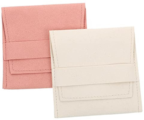 COLLBATH 2St Ohrring-Schmuck-Tasche Schmuckbeutel zum Aufhängen Süßigkeiten-Halsketten aufbewahrung für schmuck schmuck-aufbewahrung Schutztasche Aufbewahrungstasche Stoff Mikrofaservlies