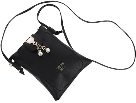 WRITWAA Tragetasche für Damen Handytaschen für Damen Crossbody Koreanische Schicke Mini-tasche Stilvolles Pu-material Hirsch-schlüsselanhänger Leicht Zu Reinigen für Besondere Anlässe