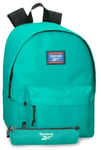 Reebok Brooklyn Colors Mochila Escolar Verde 31,5x45x15 cms Poliéster 21,26L by Joumma Bags