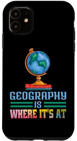 Hülle für iPhone 11 Geography Where It's At / Lehrer Student Weltkarte Globus