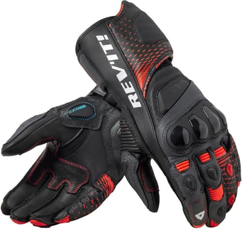 Revit Control Motorrad Handschuhe, schwarz/rot, XL