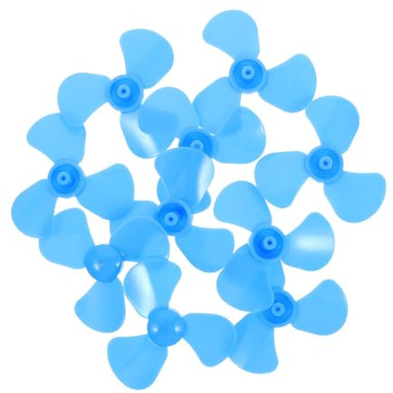 PHENOFICE 10st Kleiner Lüfterflügel Geek Zappeln Zubehör Unterlage Tragbarer Kleiner Halsventilatoren Wiederaufladbar Mini-lüfter USB Reise-Gadgets Bank Sky-Blue Plastik