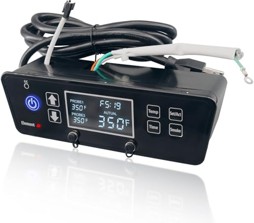 Digitales Thermostat Steuerplatine Ersatzteile für Pit Boss 3 Series Digital Electric Vertical Smoker PBV3D1, W/LCD Display Bedienfeld Ersatz für Pit Boss Elektro-Raucher