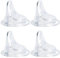 Lot de 4 tétines à bec verseur compatibles avec les bouteilles MAM et les bouteilles en verre, becs de rechange souples 100 % silicone de qualité alimentaire, anti-fuite, sans BPA, débit variable, 6