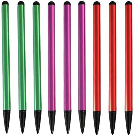 UYVPAER 6 Stück Stylus-Stifte Für Touchscreens, Universeller Mit Feiner Spitze Für Handy/Ipad/Samsung/Android/Tablet(Rot, Rosa, Grün)