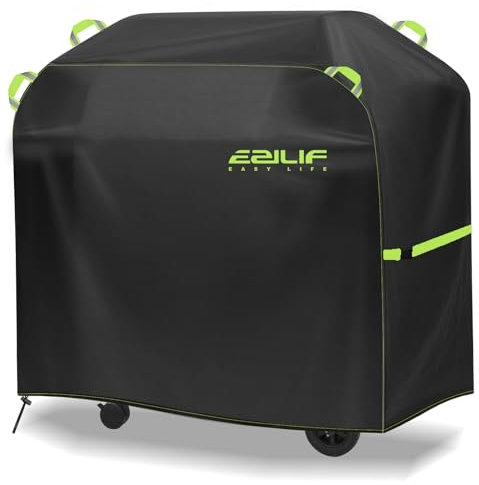 Ezilif Housse de barbecue résistante aux intempéries - 120 x 60 x 120 cm - En tissu Oxford 420D - Imperméable et indéchirable - Protection contre la rouille et la moisissure - Pour Weber/Enders/Char