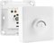 Interruptor regulador de intensidad para lámpara LED, regulador de luz, 86 x 86 mm, 110-250 V, 10-16 A, 1-400 W, interruptor giratorio empotrable, regulador de velocidad sin niveles para bombillas