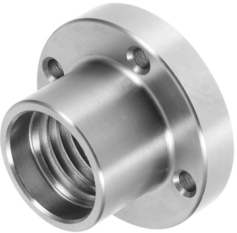 HOMSFOU Wood Lathe Steel Faceplate Chuck 2 Inch Threaded Flange Adapter for Woodworking Lathe Accessories Turning Tools