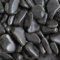 Long Rake Spar Ebony Black Pebbles 30-60mm 20kg