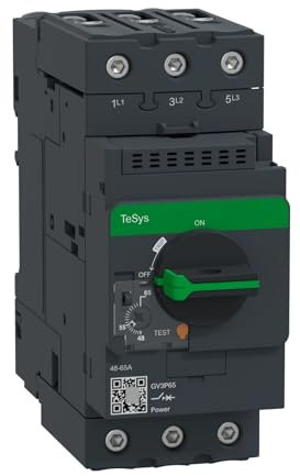 PKHDLYEU GV3P65 Bornes magnéto-Thermiques Disjoncteur Moteur 3P 48-65