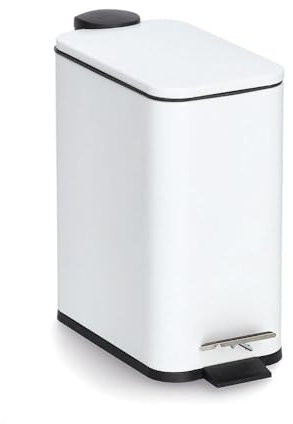 Zeller 18960 Treteimer m. Soft Close, 5 ltr, Metall/Kunsststoff