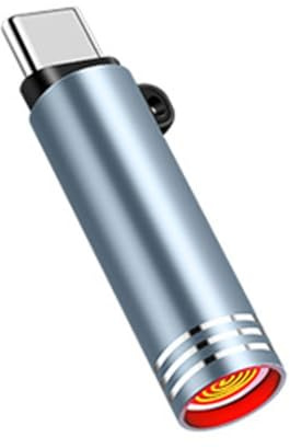 Mini Feuerzeug Typ C Winddicht Flammenlos USB C Zigarettenanzünder Adapter ohne Akku Telefon R6u5 Outdoor Reise Feuerzeug für Luft