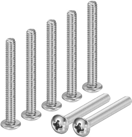 M METERXITY 20-Pack 8-32x1-3/8 Pan Head Machine Screws Stainless Steel | Phillips Drive, Cross Head, Fully Threaded Bolts, for Electronics, Furniture